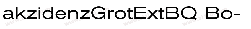 akzidenzGrotExtBQ Bo字体转换